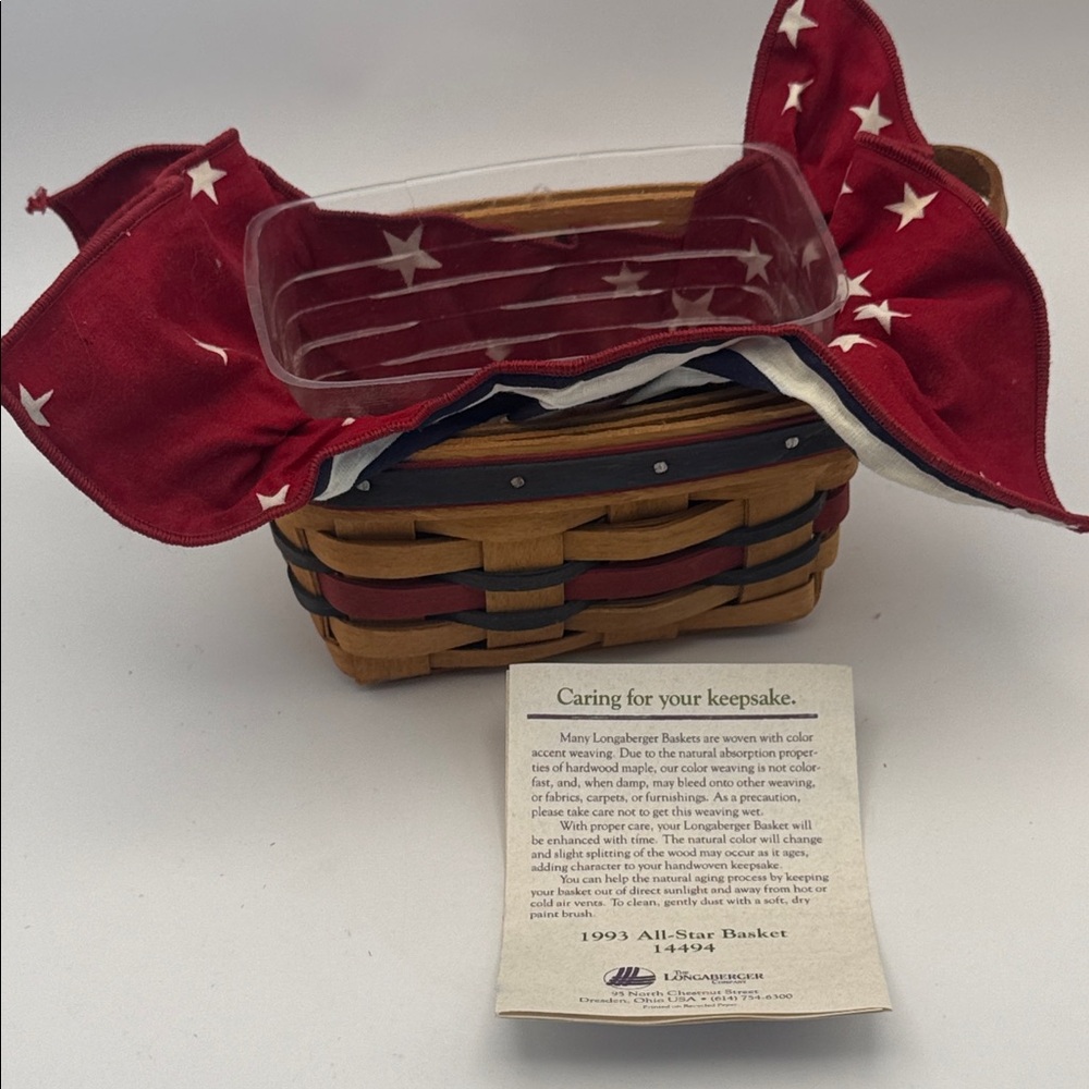 Vintage Longaberger Basket 1993 “All-Star Basket” 14494